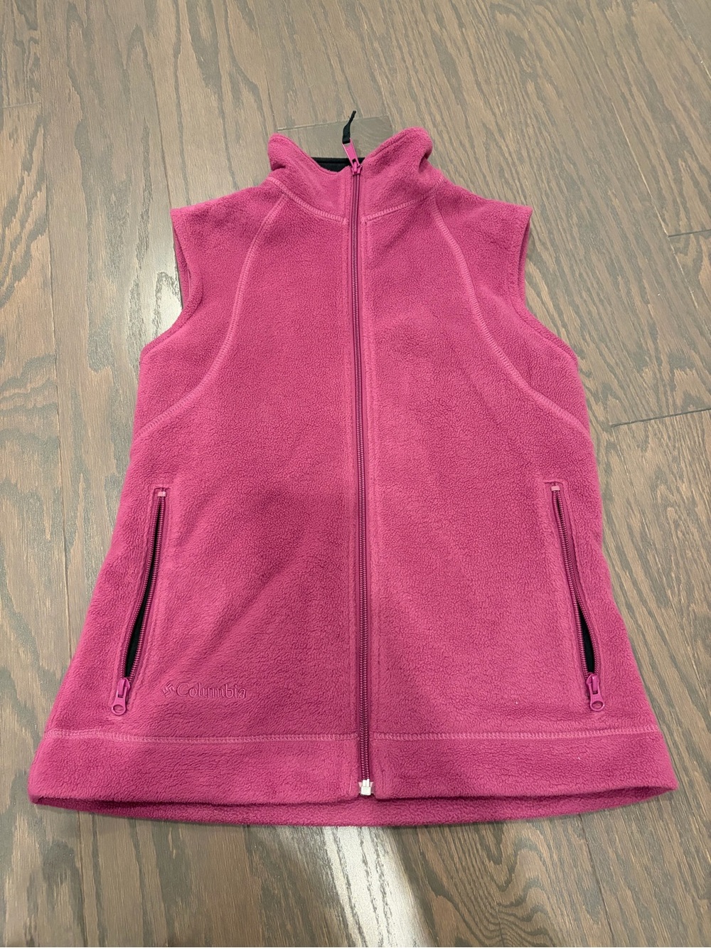 Women’s Columbia fleece vest, size small